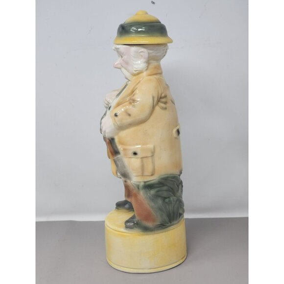 Vintage British Colonial‎ Safari Mouse Hunter Figurine Alberta Ceramic Decanter - Picture 2 of 15